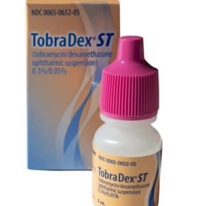 A bottle of TobraDex