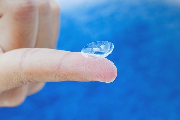 Contact lens photo via Getty Images